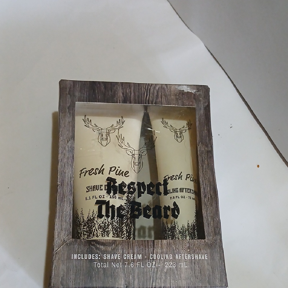 Respect The Beard Shave Set Fresh Pine NWT
